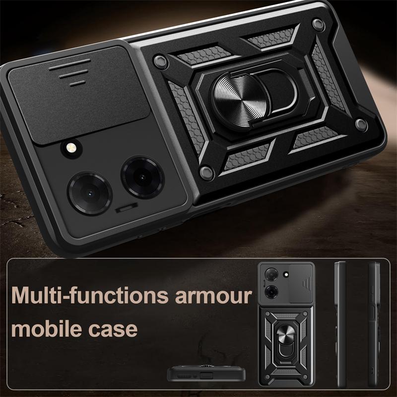 For Xiaomi Redmi A5 4G Case Slide Camera Lens Armor Cover for RedmiA5 Readmi Redmy A5 A 5 5A 4G Car Magnetic Ring Holder Coque