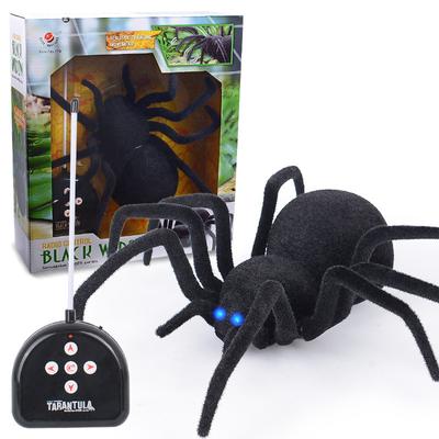 Electronic Pet Remote Control Simulation Tarantula Intelligent Black Spider Halloween Gift