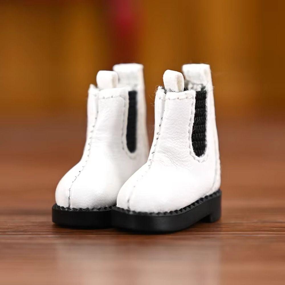 1pair Cute Outfit Ob11 Doll High Top Shoes Pretend Play Obitsu 11 Doll Shoes  For Penny