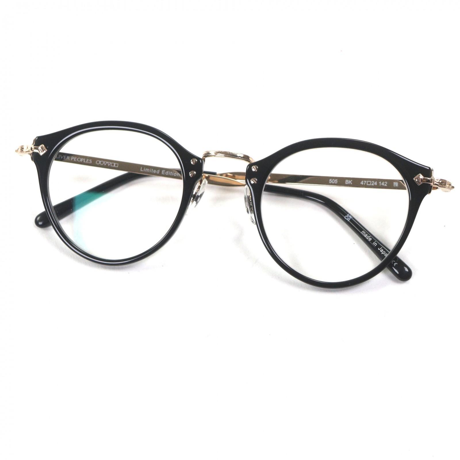 Pristine OLIVER PEOPLES Glasses 505 Limited Edition Miyabi Logo Metal black Used