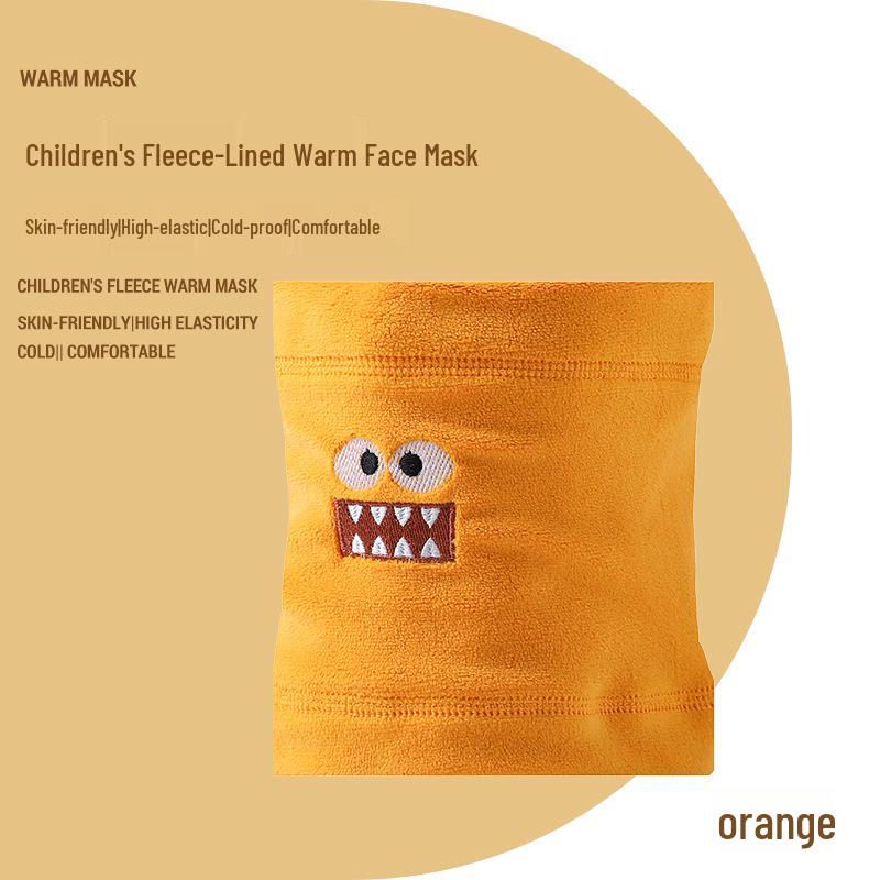 2025 Cartoon Kids' Fleece Neck Warmer - Warm, Windproof, and Ideal for Outdoor Fall/Winter Use