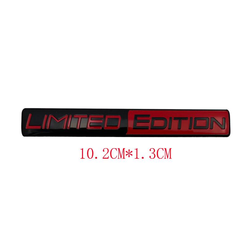 3D Aluminium SCHWARZE EDITION Emblem LIMITIERTE EDITION Abzeichen Autoaufkleber Aufkleber Für Motorrad Auto Auto Innen- und Außenaufkleber