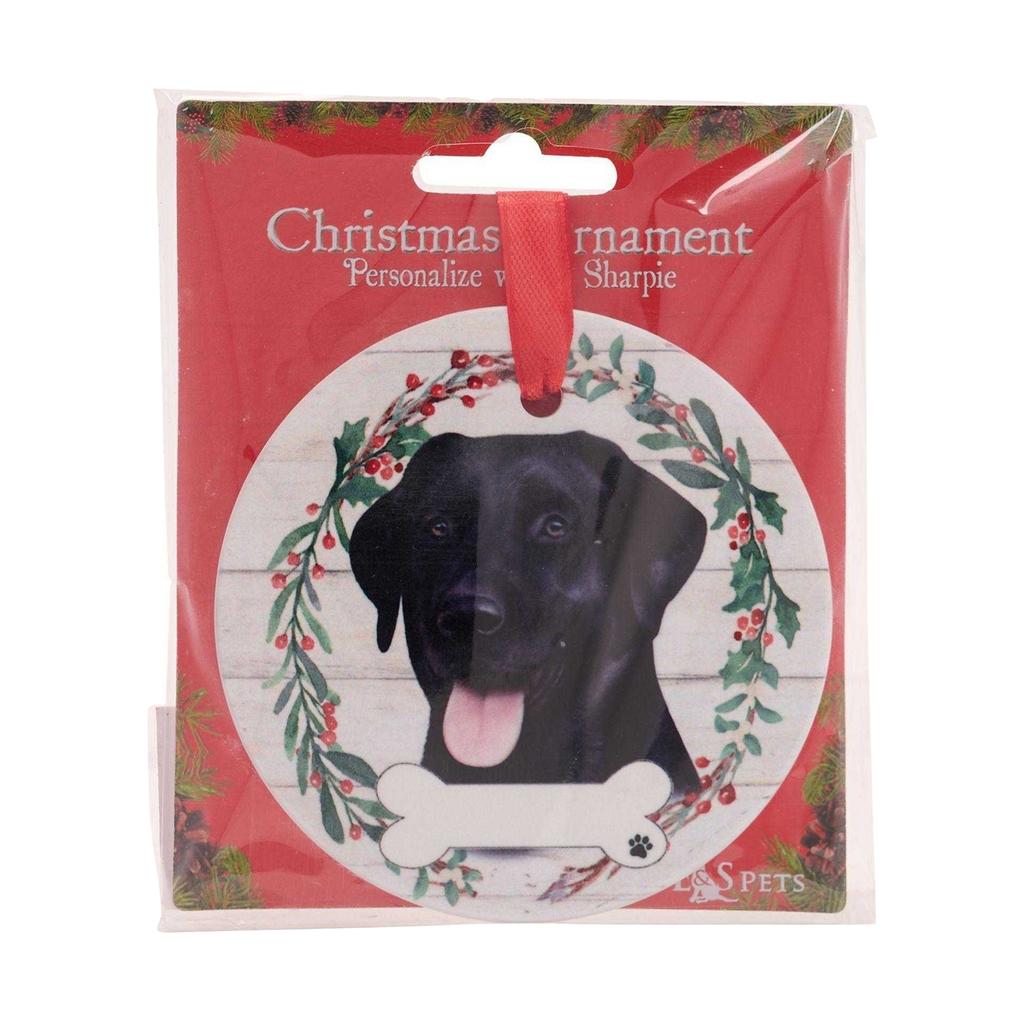 Best Of Breed Ceramic Black Labrador Hanging Decoration