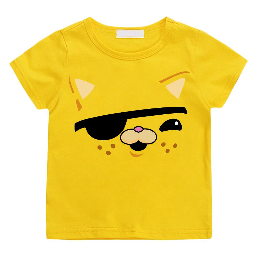 The Octonauts Kawaii Cartoon Print Streetwear Penguin Print T-shirts Cartoon Manga Cotton Short Sleeve Boys/Girls T Shirt Teens