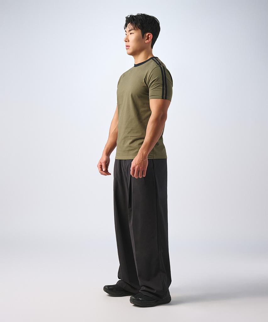 MUSINSA STANDARD SPORTS Cotton Air Muscle Fit Ringer Short Sleeve (2 Colors)
