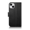 2in1 Leather Flip Case iPhone 14 Plus Anti-rfid Wallet Case Black