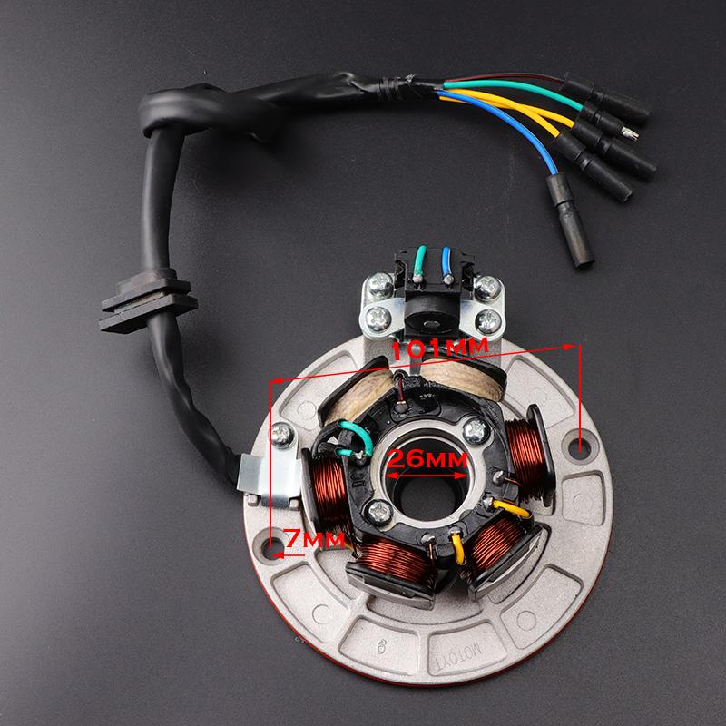 Rare Earth Motorcycle Motor with Lighting Stator Coil Magneto for YX150 YX160 YinXiang 150CC-160CC Dirt Pit Bike Accessories