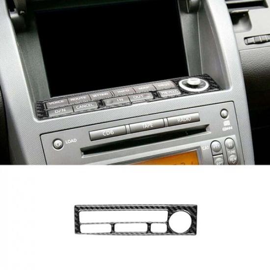 Soft Carbon Fiber Navigation Button Frame Cover For Nissan 350Z 2003-2005