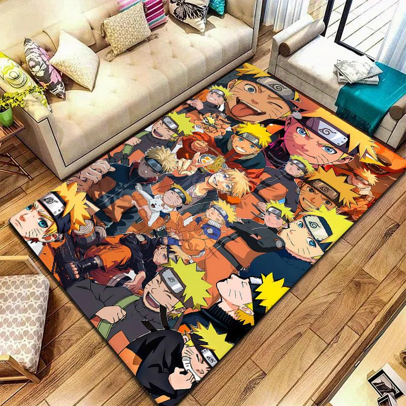 Naruto Evolution Carpet Rug For Living Room Bedroom Home Sofa Decoration,kids Play Nonslip Floor Mat