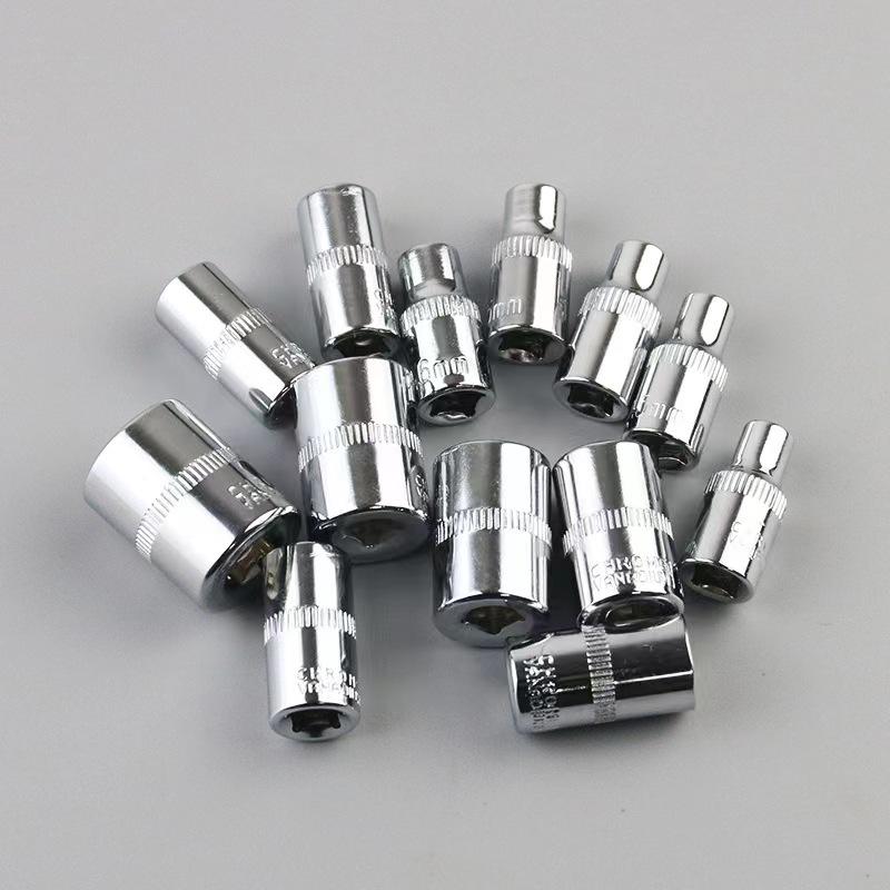 46pcs 1/4-inch Drive Metric Socket Set Hand Ratchet Socket Wrench Spanner Tool Kit Socket Wrench Set