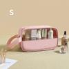 Women PU Cosmetic Storage Bag Portable Travel Wash Bag Fitness Large Capacity Cosmetic Organizer Waterproof Transparent PVC