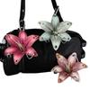 1 Stück Simulation Stoffblume Schlüsselanhänger Cooler Nieten Lilienblume Schlüsselanhänger Anhänger Handtaschen Anhänger Dekoration Geschenke Tasche Schmuck