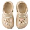 Crocs Comfortable and Versatile Clogs 5.5cm Women's Beige
