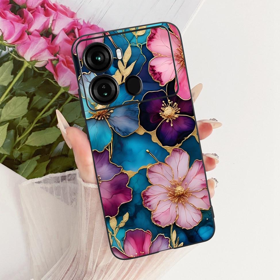 Coque Pour ITEL P40 Housse P662L Silicone Chat Mignon Mode Drôle Peinte Funda Pour P40 ITEL P 40 Coque de Téléphone