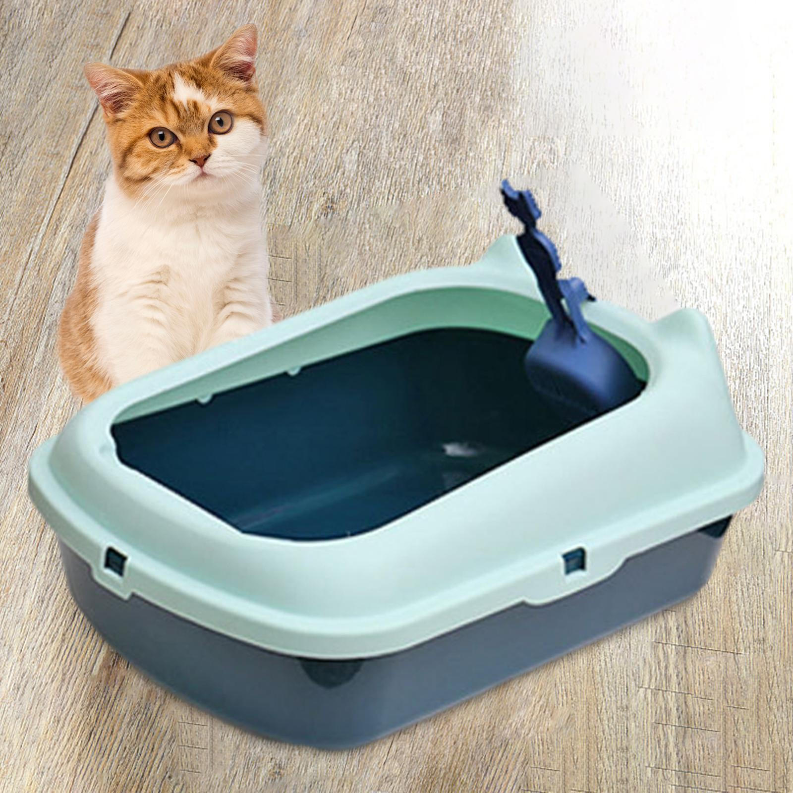 

Лоток для котячих туалетів з відкритим верхом, підвищений для всіх видів зелений