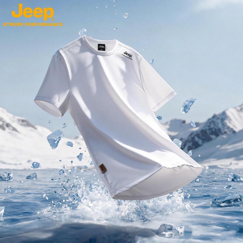 

JEEP Men s Quick Dry Ice Silk Short Sleeve T-Shirt XL
