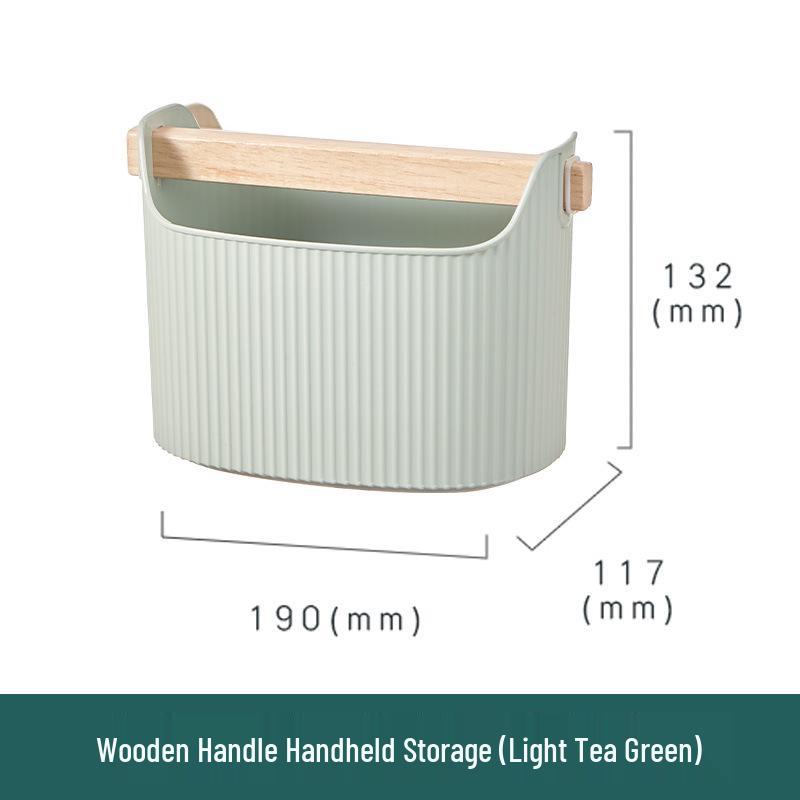 

Деревянная ручка Настольный ящик для хранения закусок, канцелярских принадлежностей, косметики и ванных принадлежностей