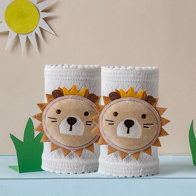 Cartoon Animal Fruit Kids Knee Pads Summer Mesh Breathable Baby Learning Walk Crawl Protection Anti-Fall Gear