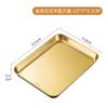304 Stainless Steel Rectangle Tray Large Capacity Metal Food Serving Pan Steamed Rice Sausage Plate Kitchen BBQ Storage Trays