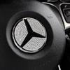 KKYOL1 45/50mm Car Steering Wheel Emblem Crystal Diamond Sticker For Mercedes Benz A B C E Class GLA CLA GLC GLK GLE Series Accessories