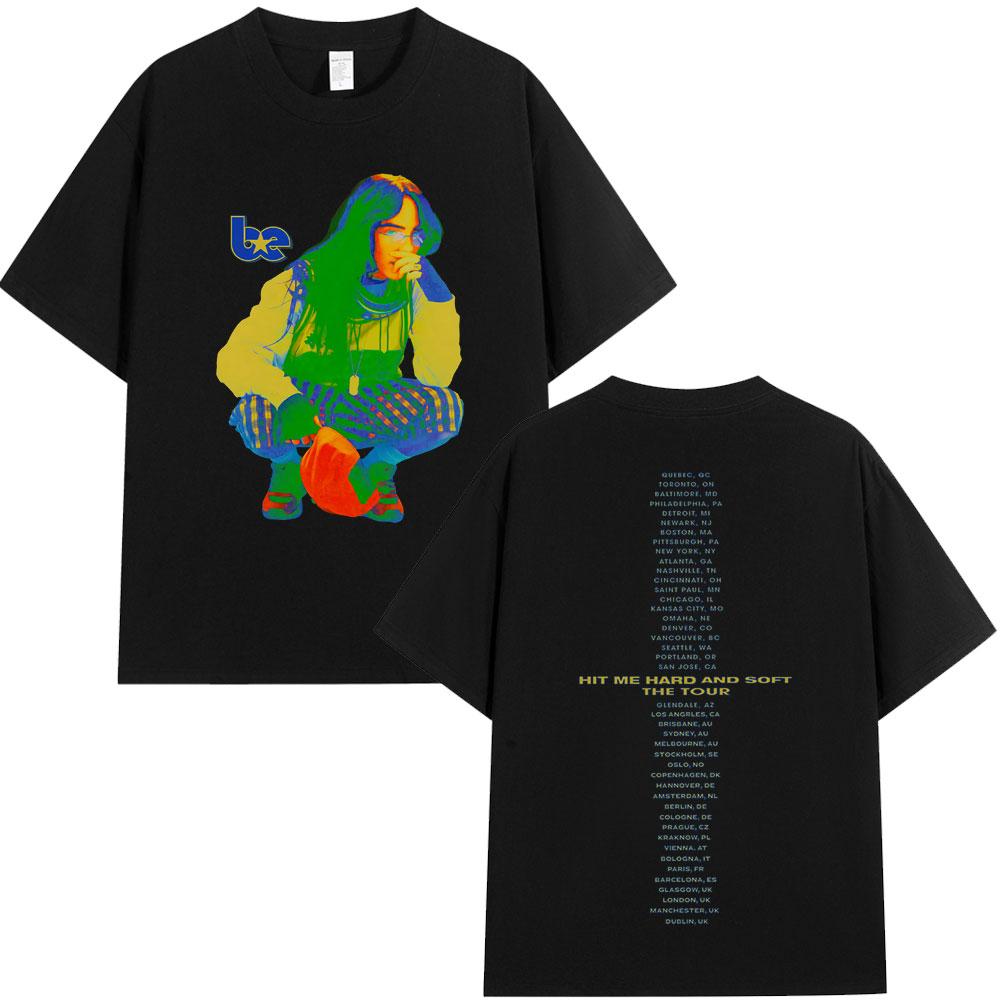 

Hit Me Hard and Soft Tour 2025 Merch Tshirt Fan Gift Summer Mens Womens Luxury Fashion Hip Hop Cotton Oversized Tshirt M