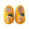 Verdickte Baby-Bodensocken Rutschfeste Schuhe Cartoon-Tier-Muster Winterschuhe Atmungsaktive Warme Socken für Sichere Bewegung gelb 3 bis 4 Jahre