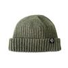 EIGHTVOLUME Ev Fleece-Lined Ribbed Short Beanie (Khaki)