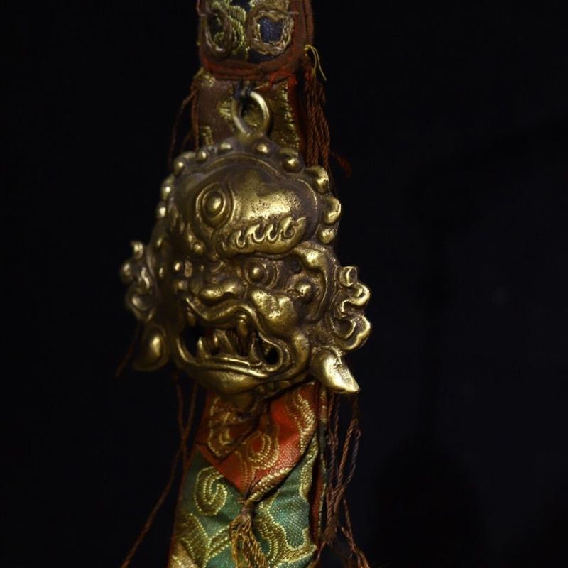 3.4"tibetan Buddhism Bronze Mahakala Mahakala Wrathful Deity Buddha Mask Statue