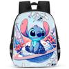 Stitch Peripheral Anime Backpack Men'S And Women'S School Bags