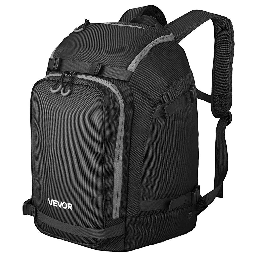 VEVOR Ski Boot Bag, 55L, Snowboard Boots Travel Backpack for Men Women, with Waterproof Exterior & Bottom, Durable 1680D Oxford, Bag for Skis