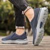 Men’s Outdoor Canvas Shoes Sneakers Driving Shoes Black Casual Plus Size  Slip On Wide Head Shoes for Farther