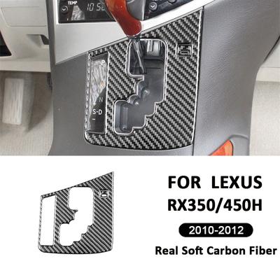 Pro LEXUS RX350 RX450H 2010-2012 Rám panelu řadicí páky středové konzoly vozu z uhlíkových vláken Samolepka na dekoraci interiéru Náhradní díl do auta