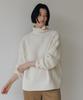 Beullaengkeulumumeon Cable Turtleneck Knit_Natural