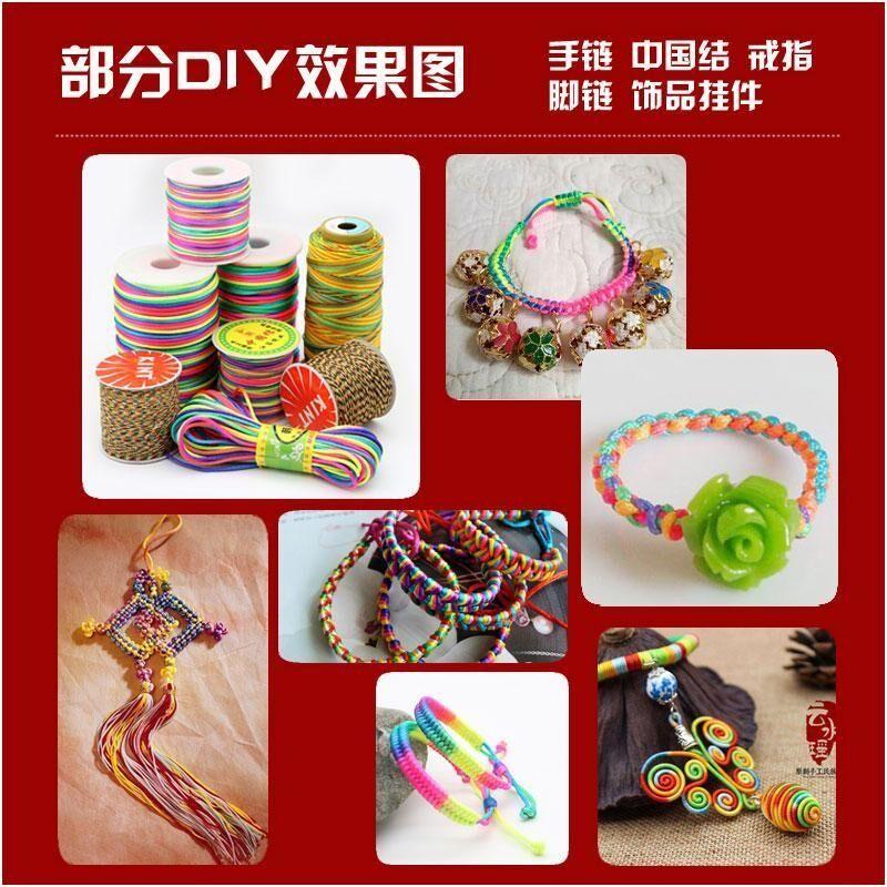 10 Meter 0,8 mm 1,0 mm Nylonschnur Faden Chinesischer Knoten Makramee-Schnur Armband Geflochtene Schnur DIY Quasten Perlen Shamballa-Faden