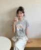 SINOON Rabbit Beads T-Shirt (Melange Gray)