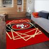 San Francisco Football Teppich, Küchenteppiche, Yogamatte, Rutschfeste Matten, Teppich für Badezimmer, Wohnzimmer Schlafzimmer, Camping Teppiche Weihnachtsgeschenk