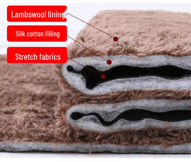 Women's Winter Lamb's Wool Pants: Warm, Loose-Fit, Plus Velvet for Middle-aged & Elderly