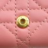 Dior S0983ONMJ 4-stitch quilting My Dior Aster lambskin Canage Key holder  pink lambskin Used