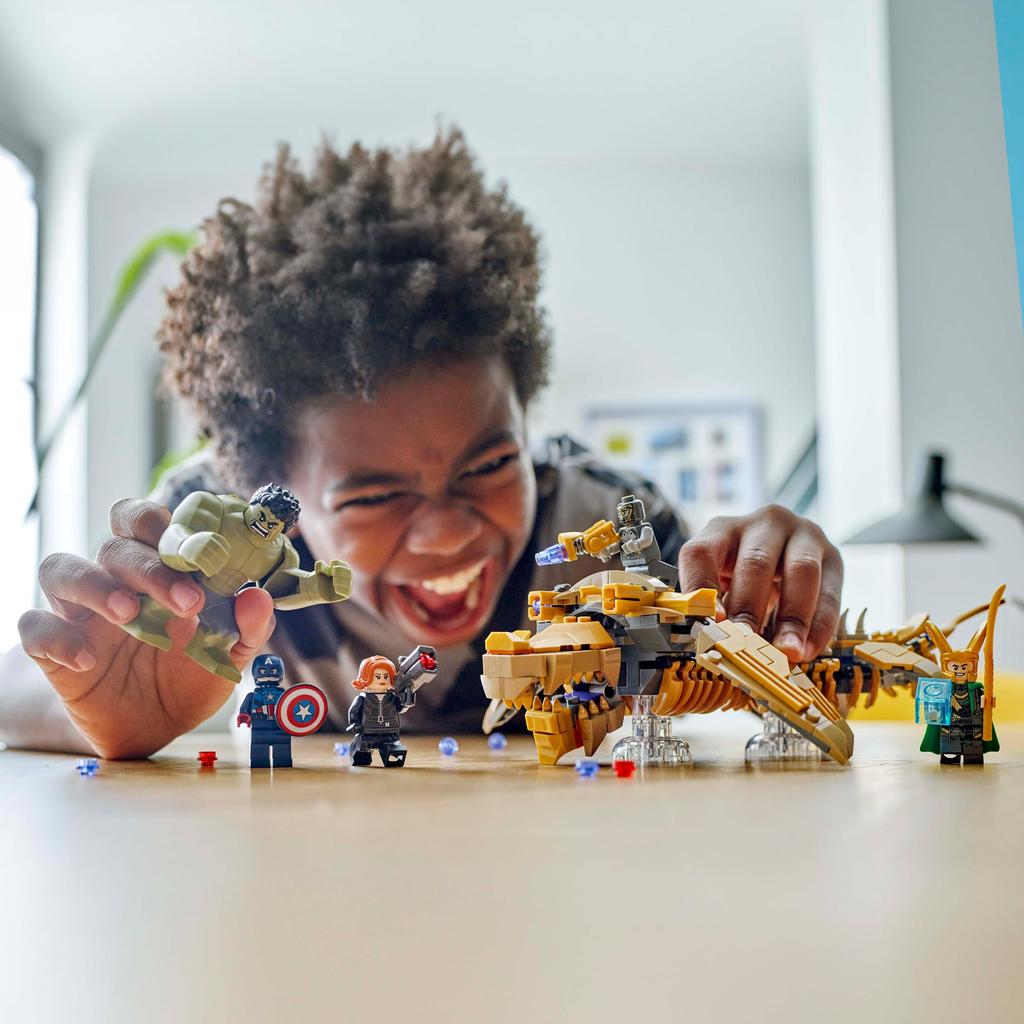 LEGO Marvel Avengers and Leviathan Battle Toy Birthday Present Block Boys Girls Children 7 Years Old 8 Years Old Elementary School Students Marvel