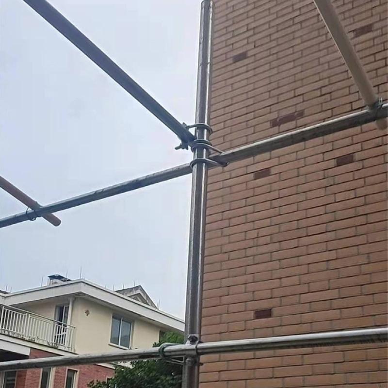 10Pcs Pipe Connector Fixator Buckle Double Crosses Pipe Clamp Enduring A0KF