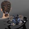4PCS Butterfly Hair Barrettes with Rhinestones Decors for Women Girl Comfortable Wear Hair Clip for Various Hairstyles