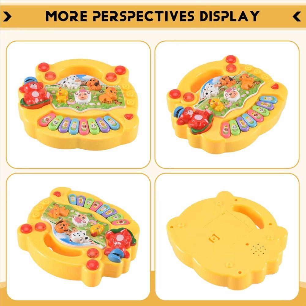 Plastic Kids Piano Keyboard Toy Lights Sounds Kids Electronic Piano Toy  Children Preschool