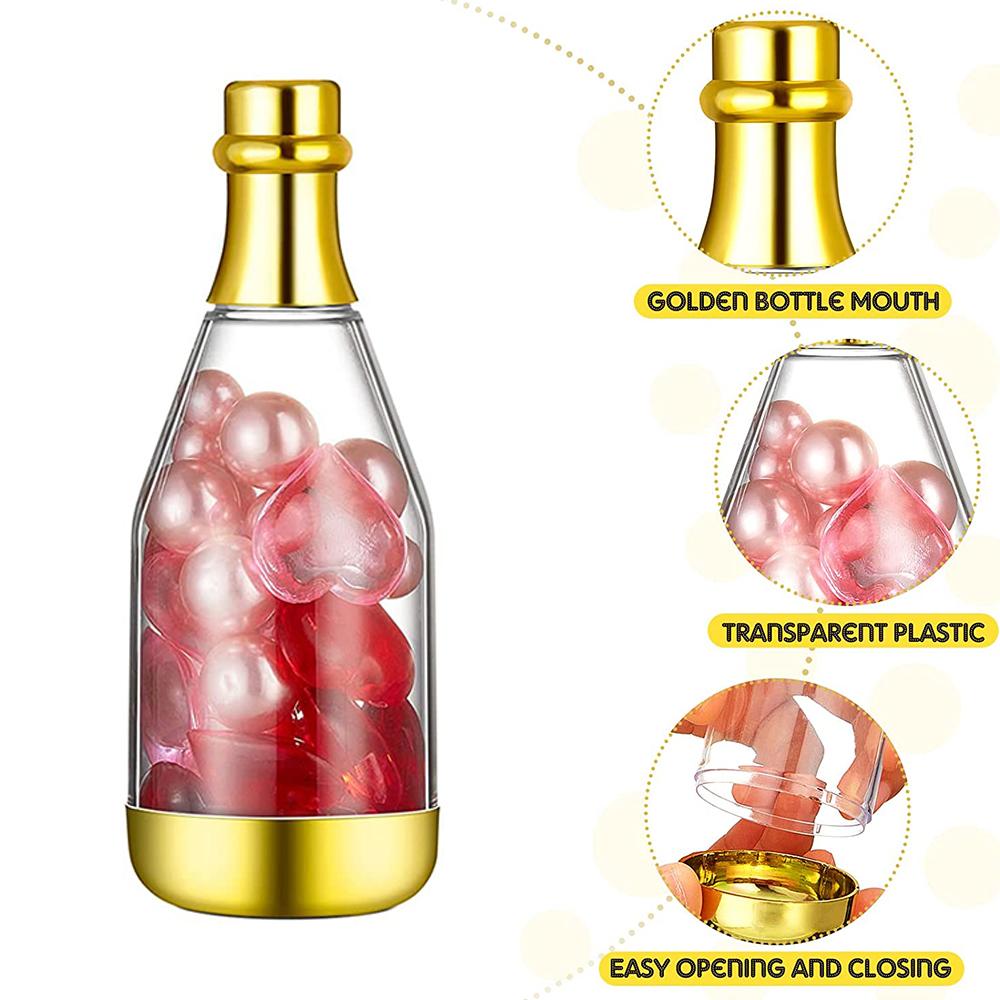 1pcs Champagne Bottle Plastic Candy Box DIY Mini Candy Storage Packing Box Baby Shower Wedding Favor Gift Boxes Party Decoration