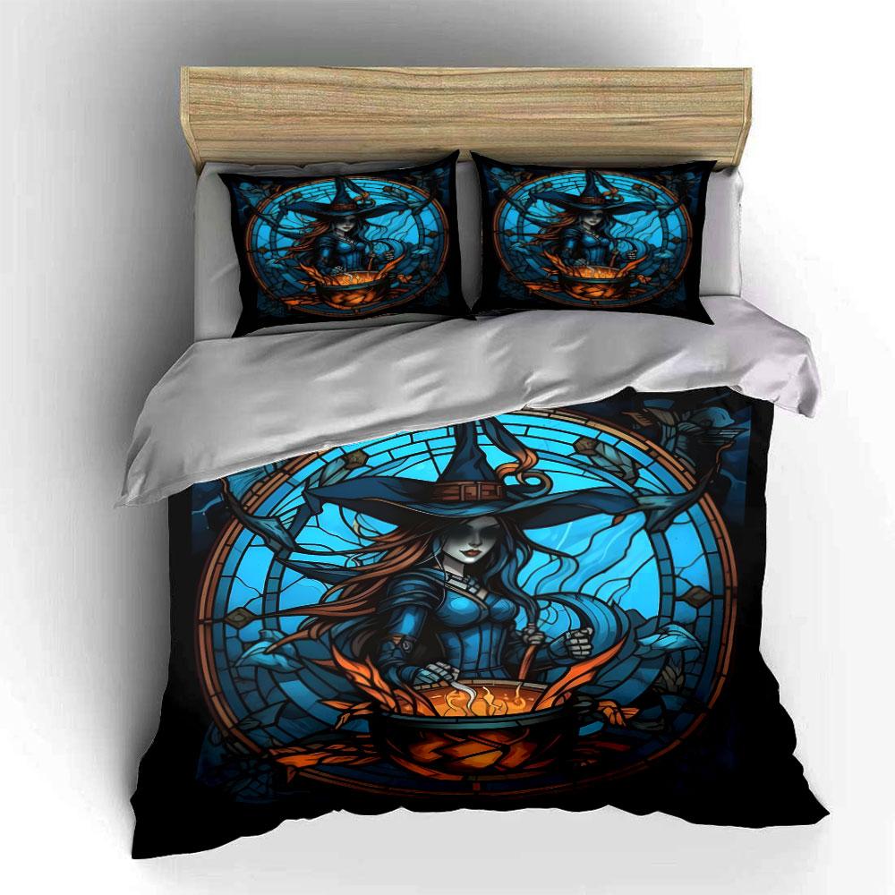 Witch Costume Set For Cosplay Exquisite Three-Piece Bedding Set Gift For Kids And Adults