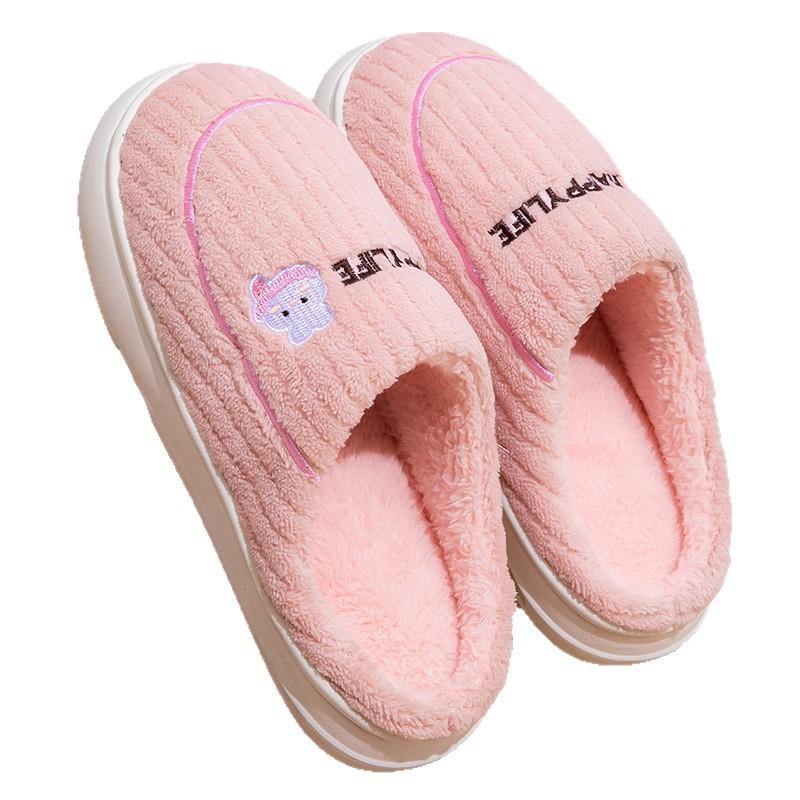 New cotton slippers autumn and winter bags and home indoor household thick-soled warm home non-slip fluffy cotton shoes