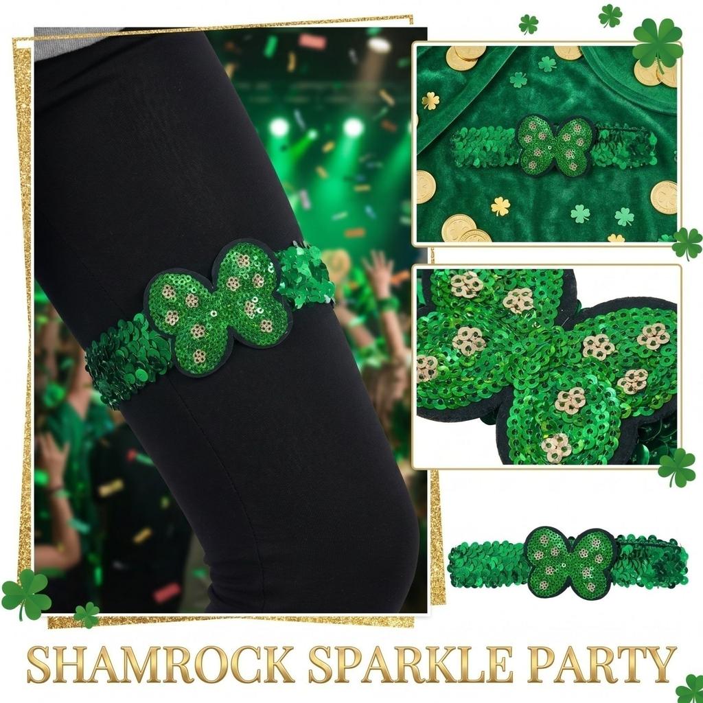 St. Patrick's Day Glitter Set with Leg for Party Accessories