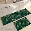Washable Crystal Velvet Floor Mat Comfortable Soft Standing Mat Kitchen Theme Floor Mat Non-Slip Waterproof Cute Rug Door