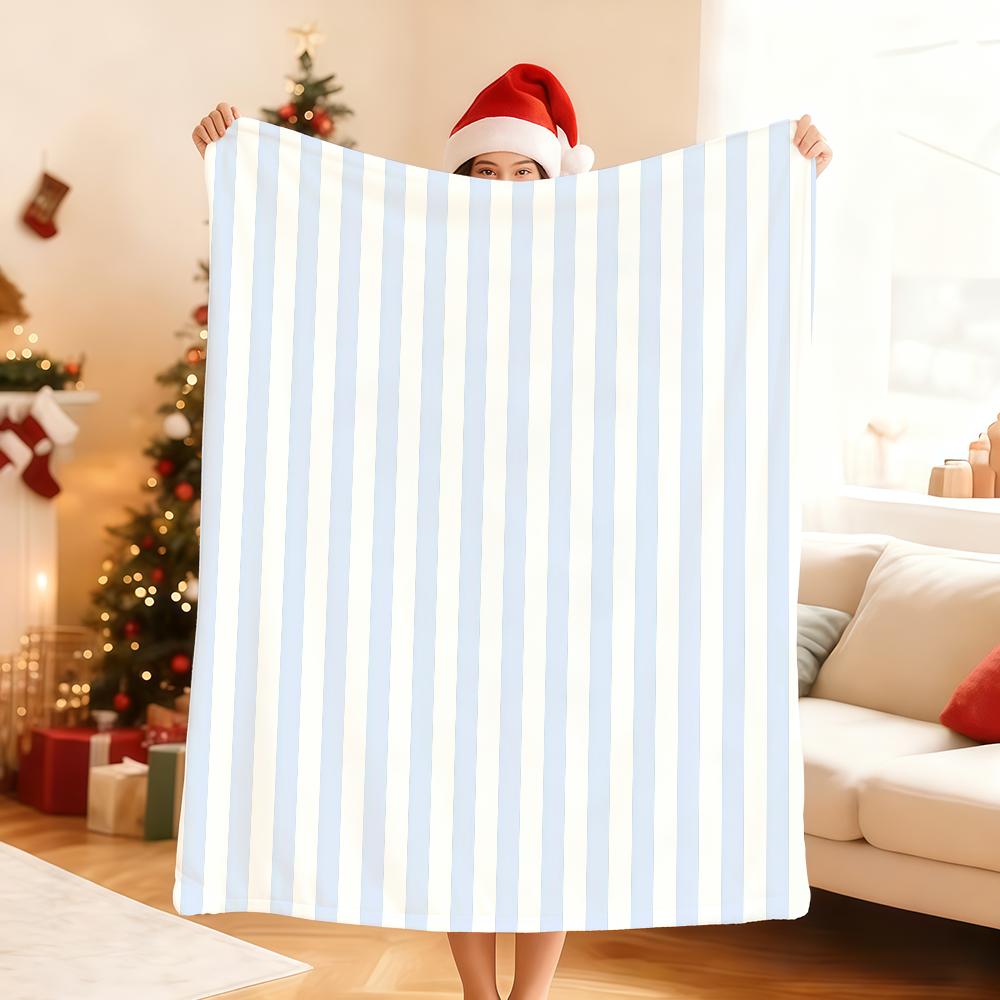 M-Minimally Stripes Blanket Soft Throw Blanket for Home Bedroom Bed Sofa Picnic Travel Office Rest Cover Blanket Gift