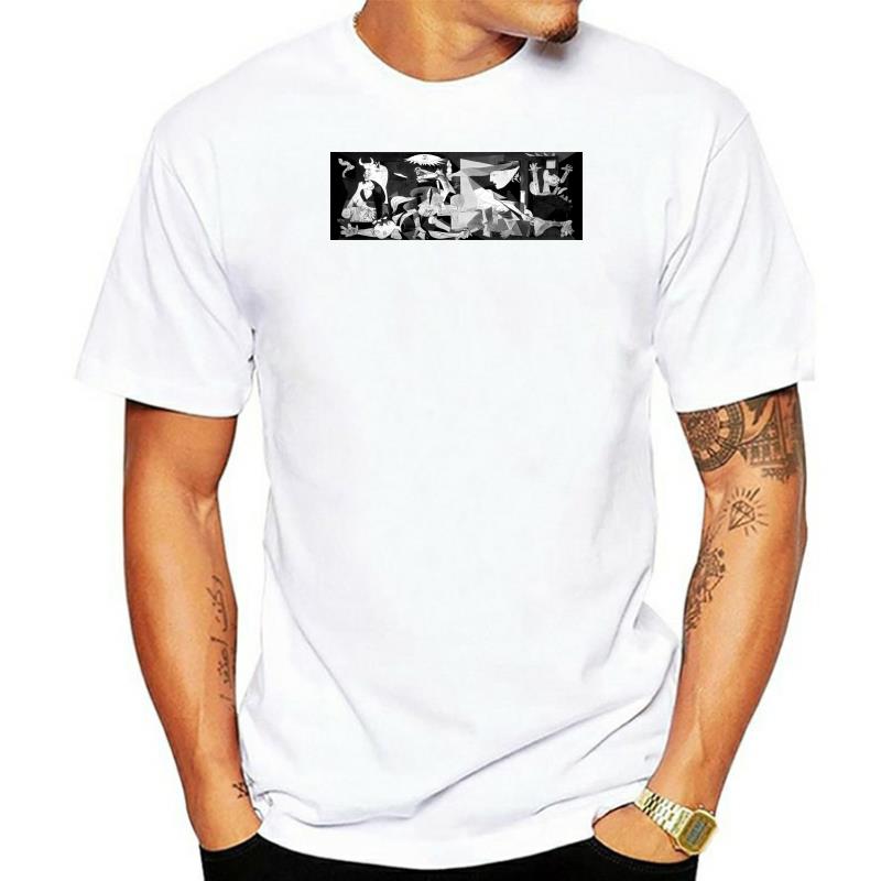 Men Cotton Brand Tshirt Pablo Picasso Guernica T-Shirt Leonardo Da Vinci Vincent Van Gogh Rembrandt Brand Teenager Tshirts