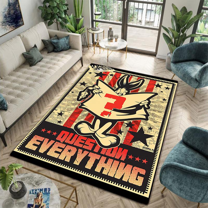 Rabbit Question Carpets Suitable Room Office Bedroom Door Mats Birthday Gifts Holiday Gifts Carpet Suitable For All Seasons